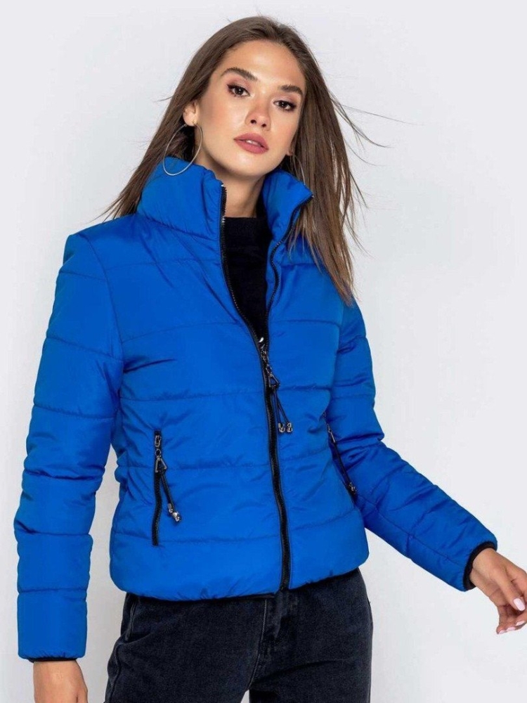 Синяя куртка женская
