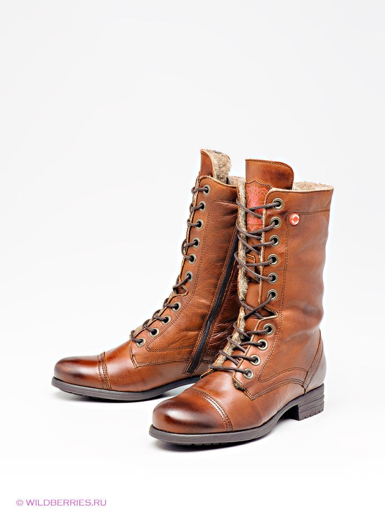 Мартенс ботинки женские коричневые