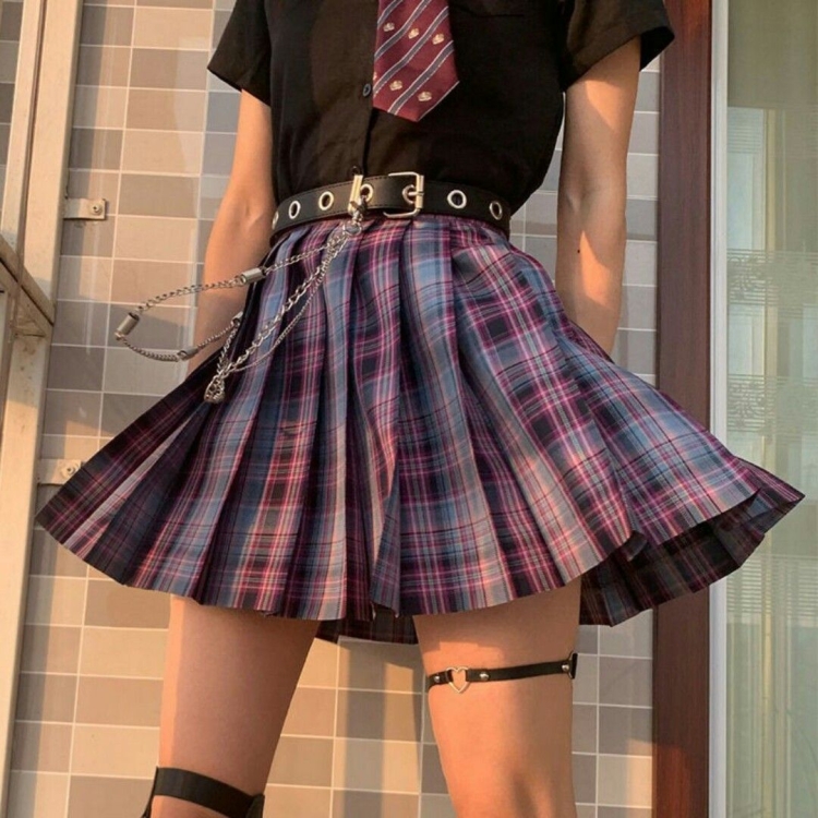 Юбка с плиссировкой Школьная Harajuku