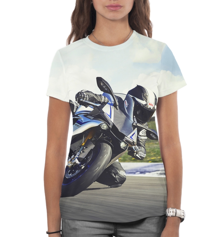 Принт на футболку мотоцикл