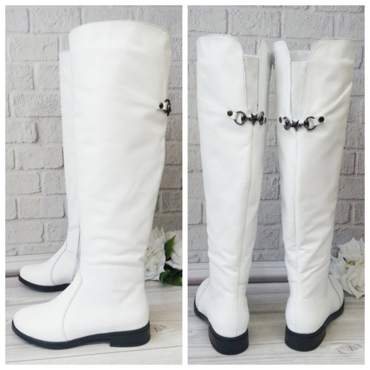 Steve Madden Lacquer White Boots
