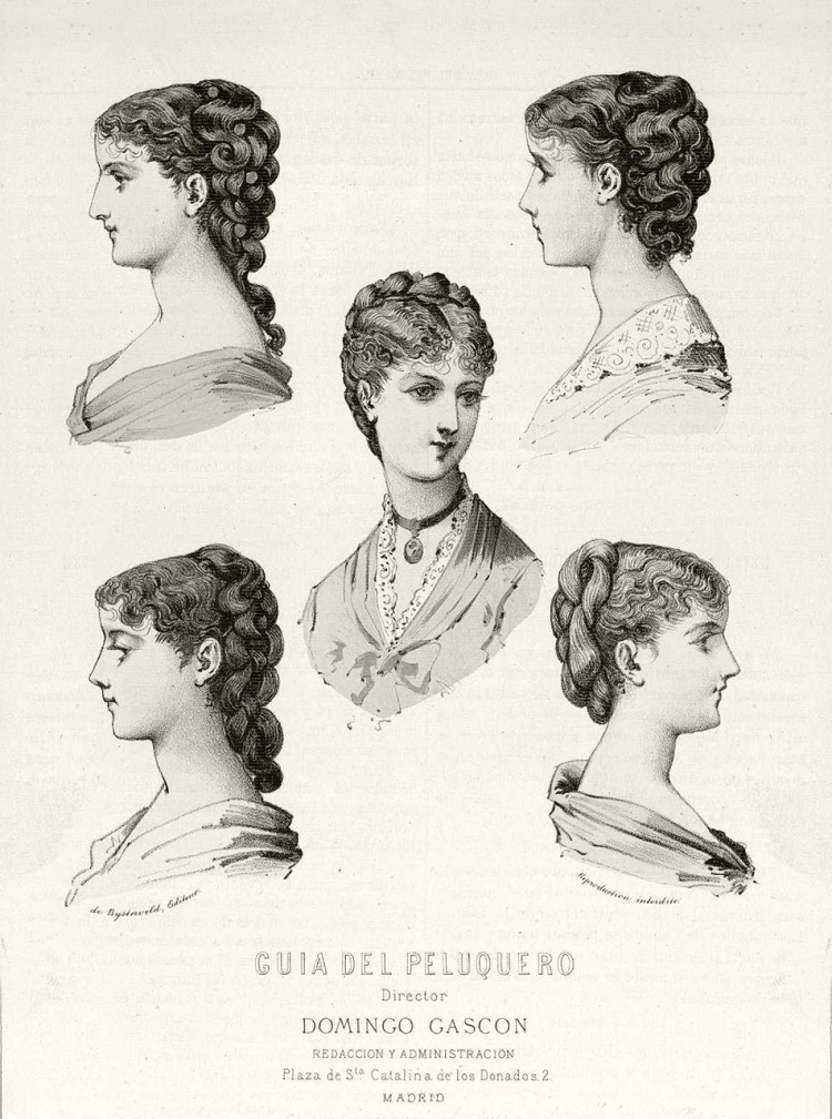 Женские прически конца 19 века Англия