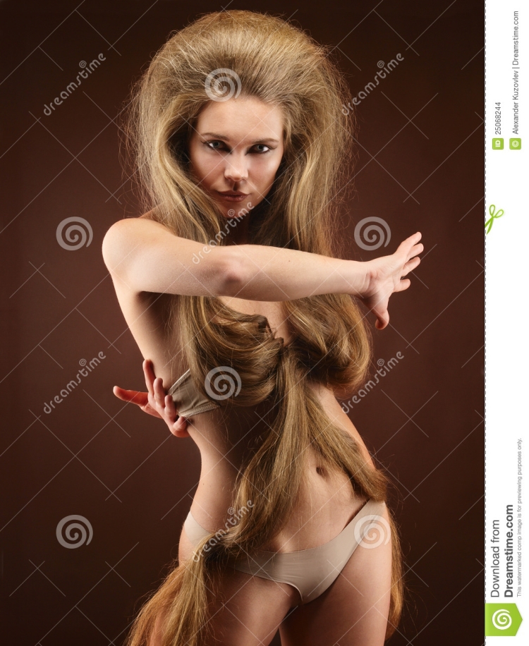 Прическа львиная грива женская