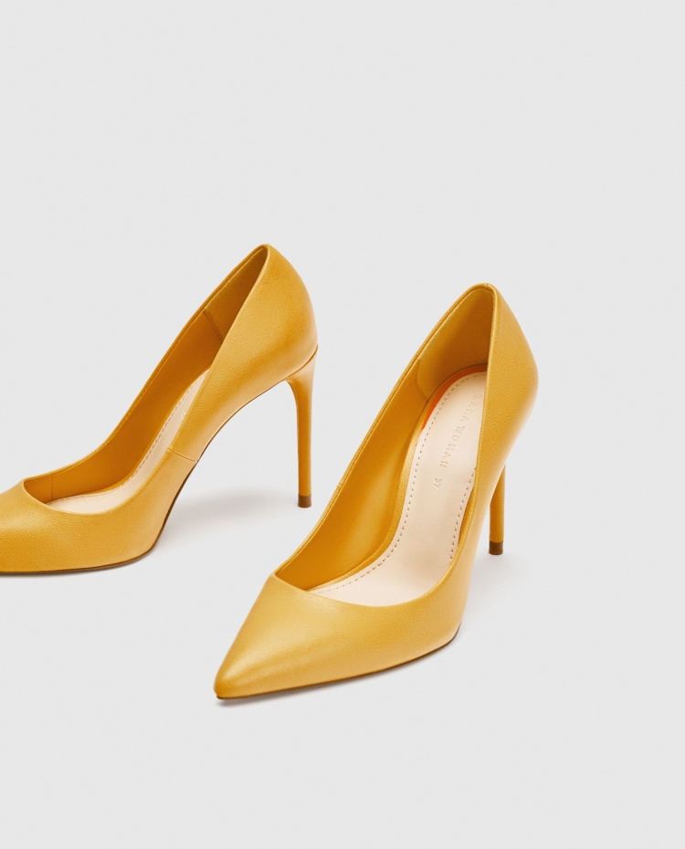 Zara туфли желтые