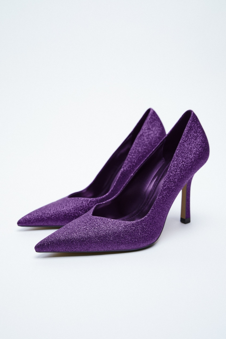 Туфли замшевые фиолетовые TJ collection