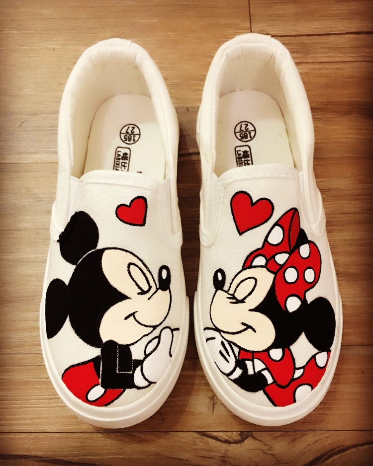 Gucci Sneakers White Mickey Mouse