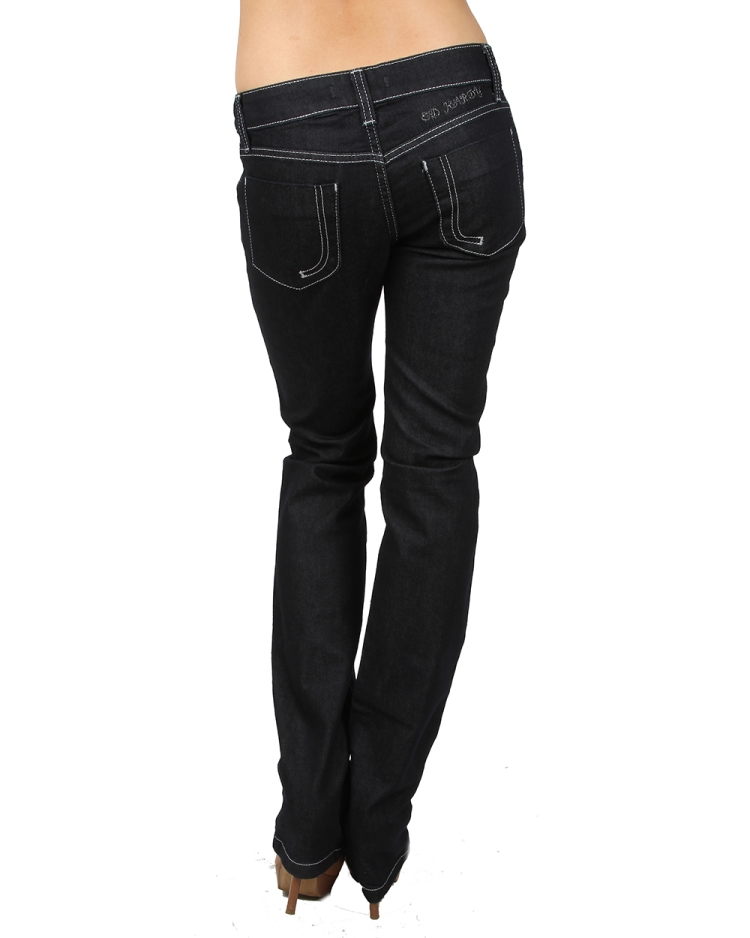 Зимние черные джинсы женские