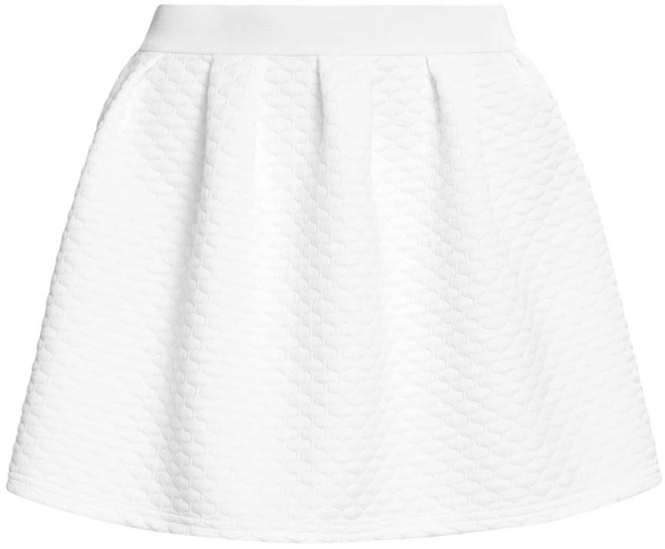 Белая юбка на резинке широкой