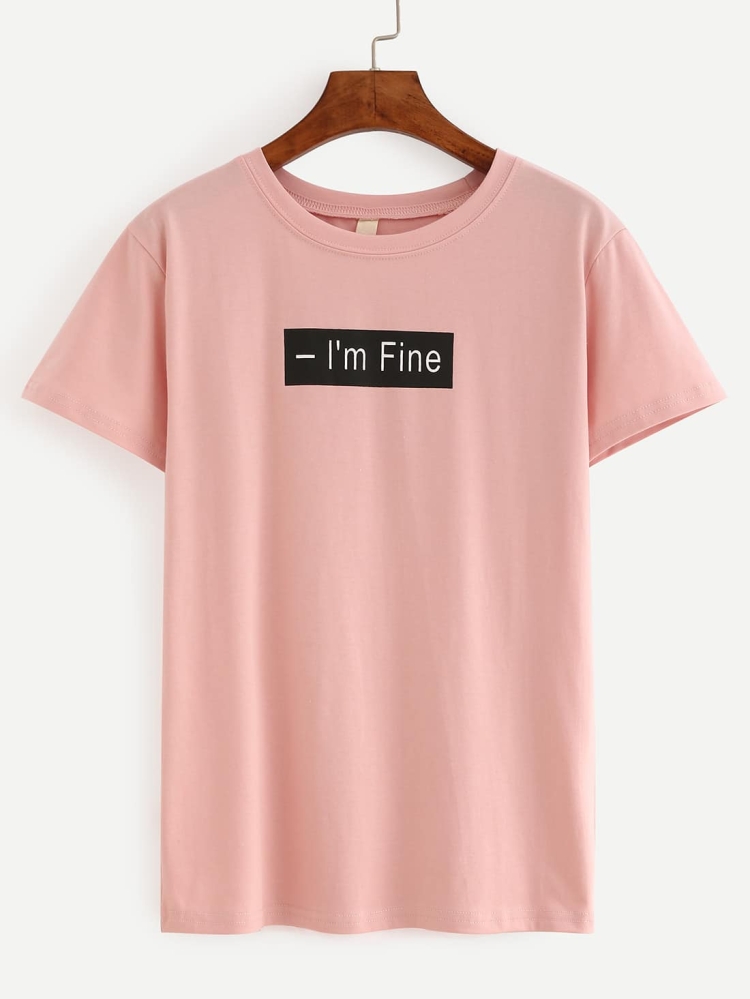 Розовая футболка женская