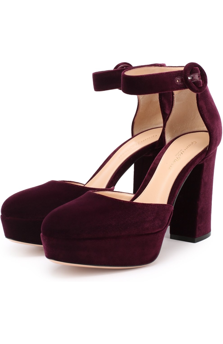 Красные замшевые туфли Dolce Gabbana Mary Jane Valley