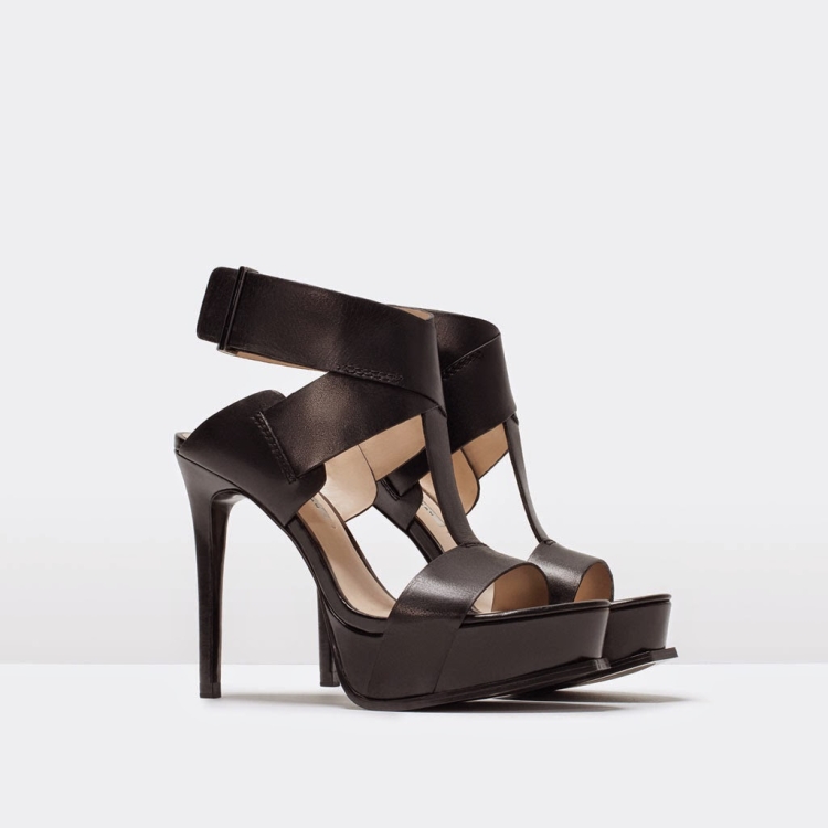 Zara z1w:Heel Sandal черные