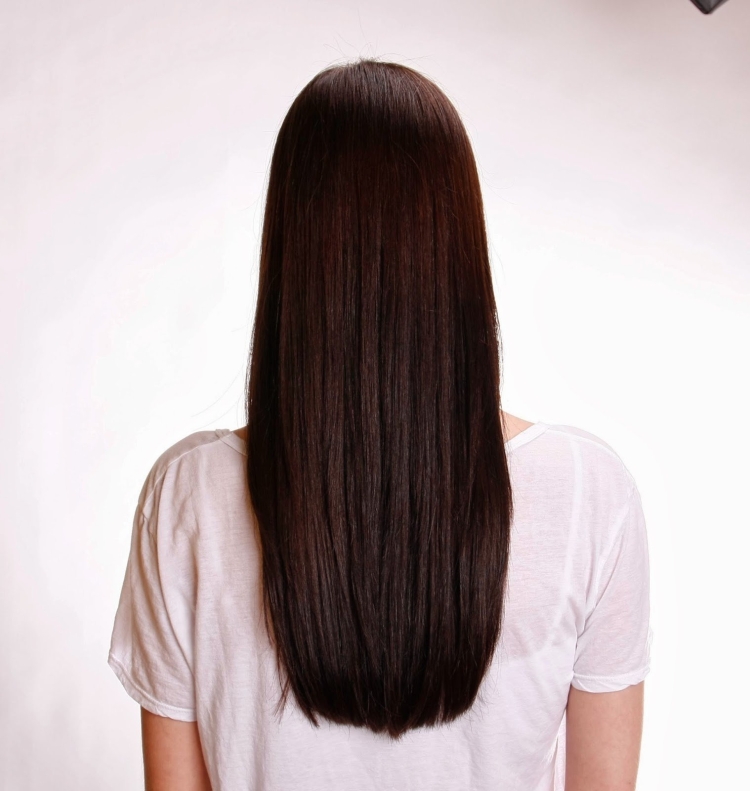 Стрижка конусом на длинные волосы