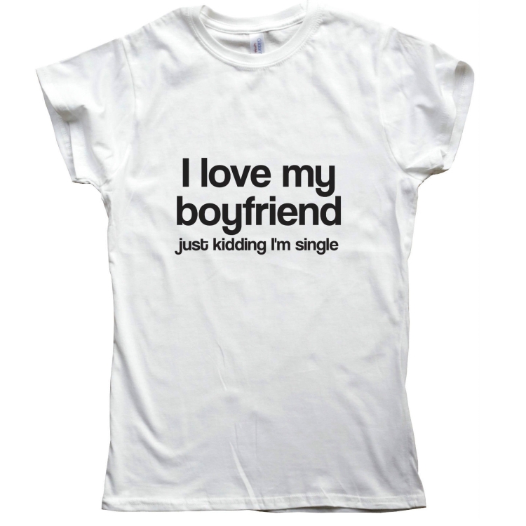 Любовь с юмором на футболке