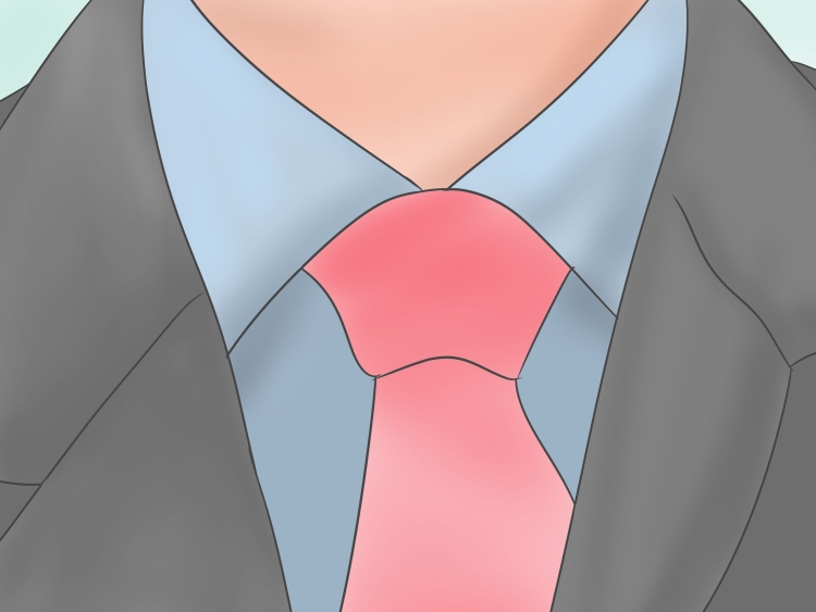 Светло серый костюм с розовым галстуком