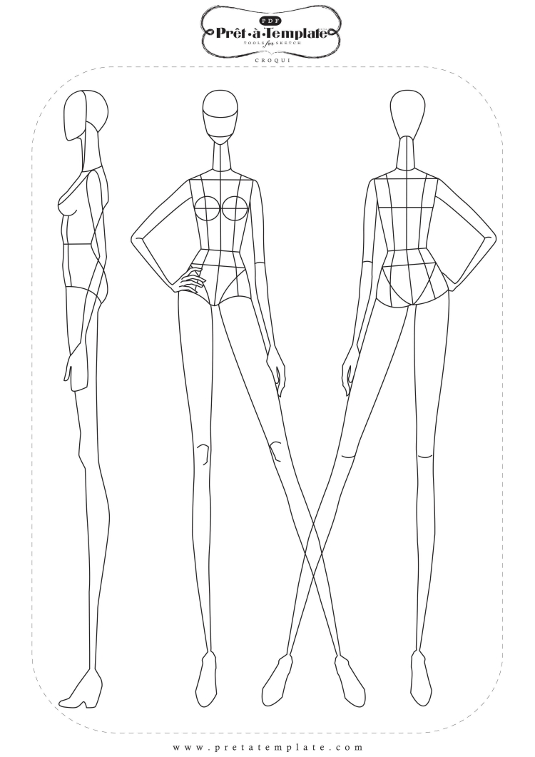Модели для рисования одежды