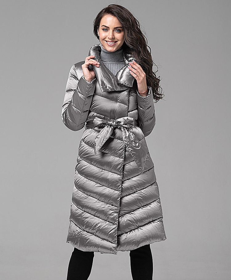Женское пуховое пальто WL 180518 Metal Grey Conso