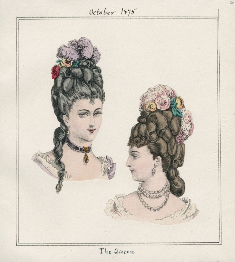Женские прически стиля Бидермайер 19 века