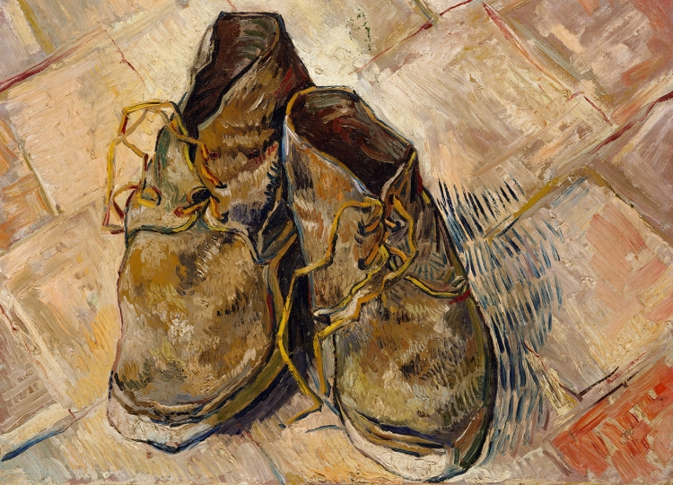 Старые ботинки живопись