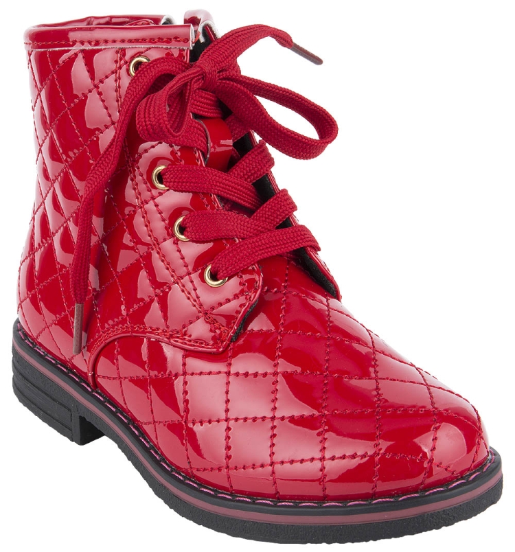 Красные ботинки для девочки