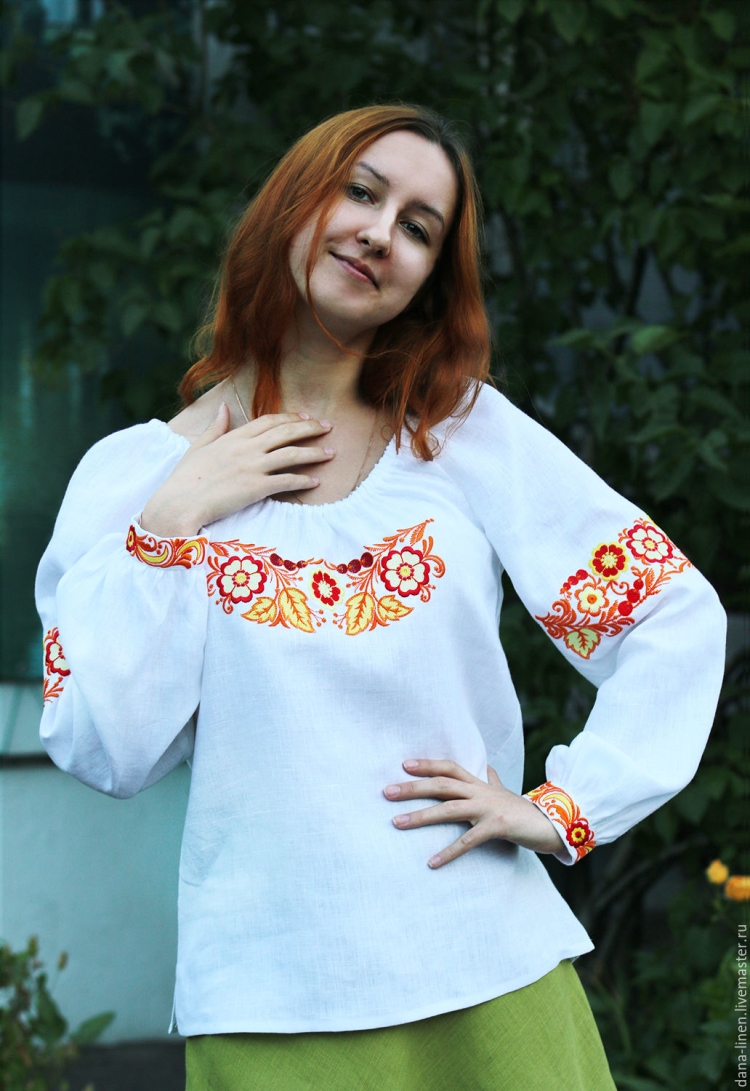Блузки женские украинские