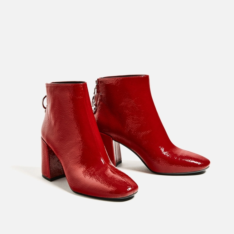 Женские ботинки Kwinto красные