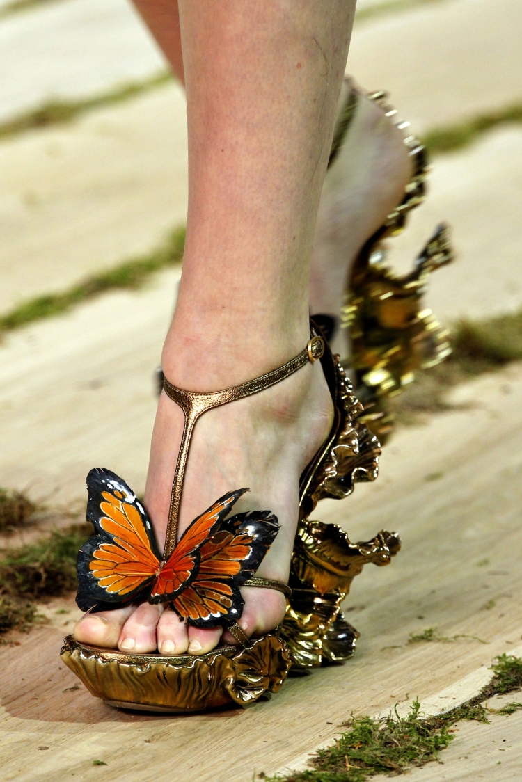 Alexander MCQUEEN обувь с бабочками