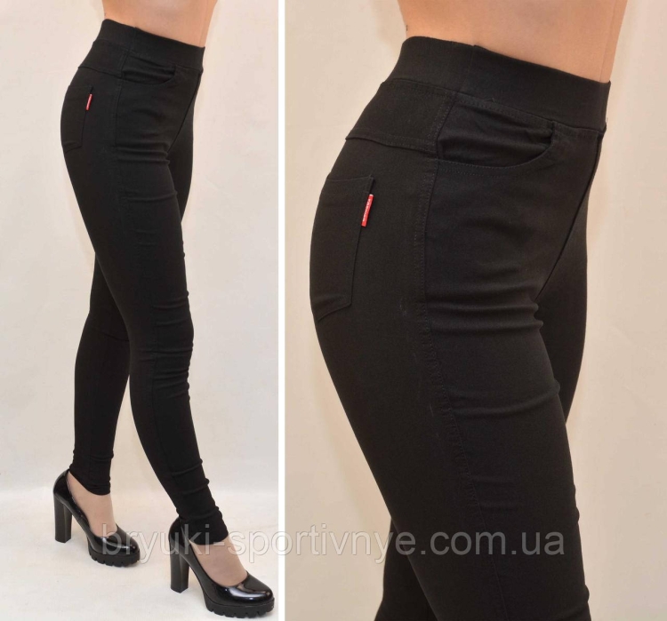 Черные укороченные джинсы женские