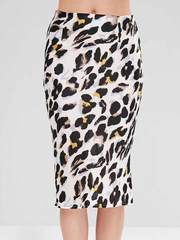 Леопардовое платье юбка