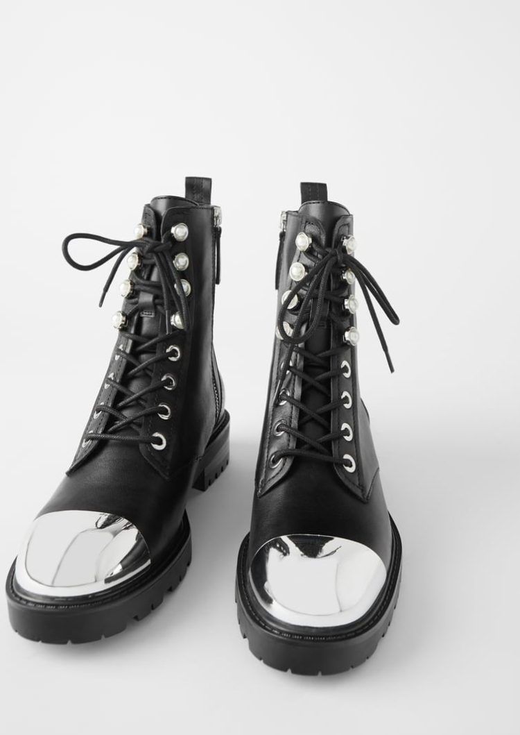 Zara ботинки на шнуровке