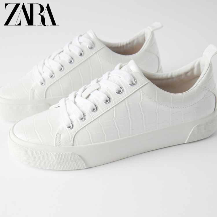 Белые кеды Zara