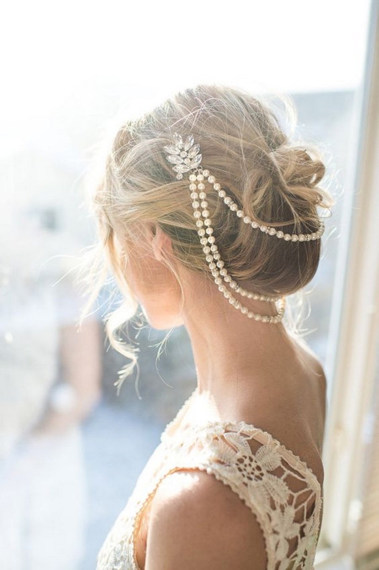 Образ невесты с ободком для волос