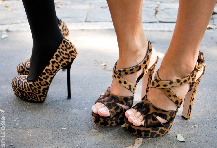 Образ с леопардовыми туфлями