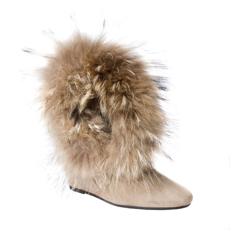 Женская зимняя обувь с натуральным мехом