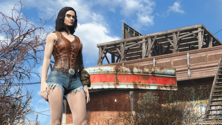 Fallout 4 женская одежда синта мод