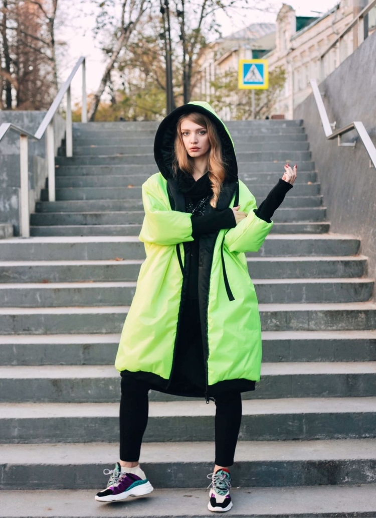 Куртка дутик зелёная