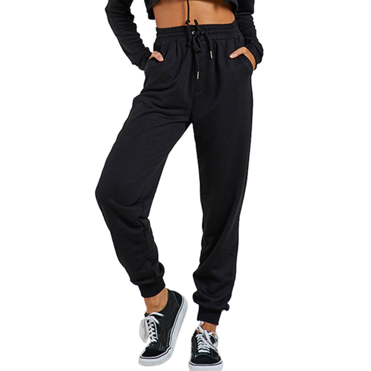 French Terry Cinched-hem Joggers for women