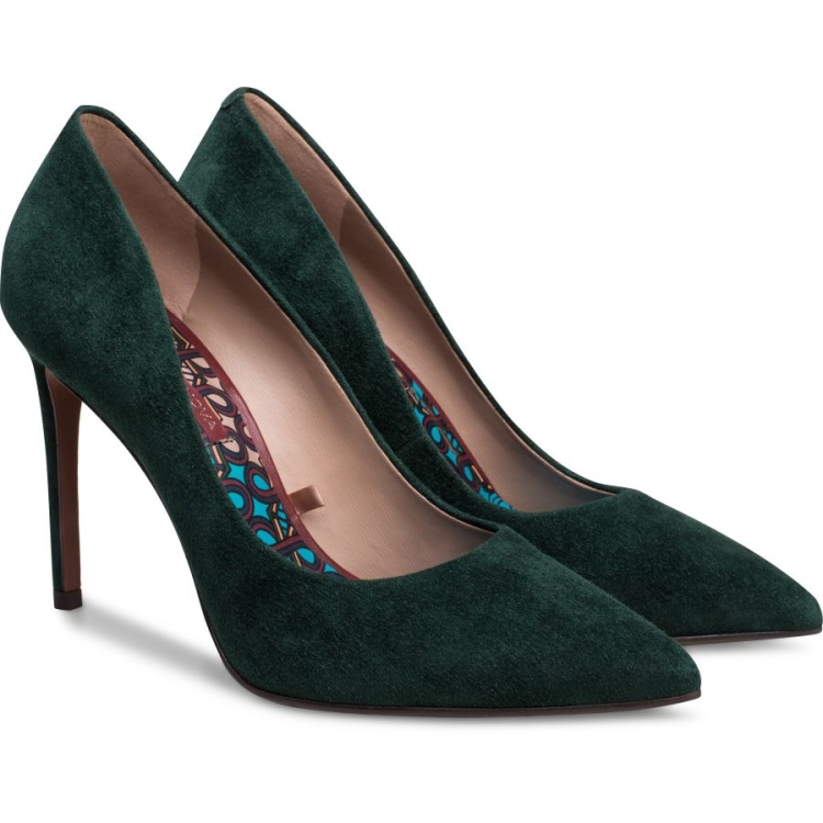 Zara зеленые ботинки