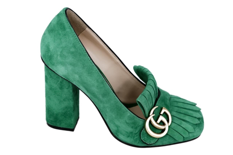 Зелёное Королевское туфли