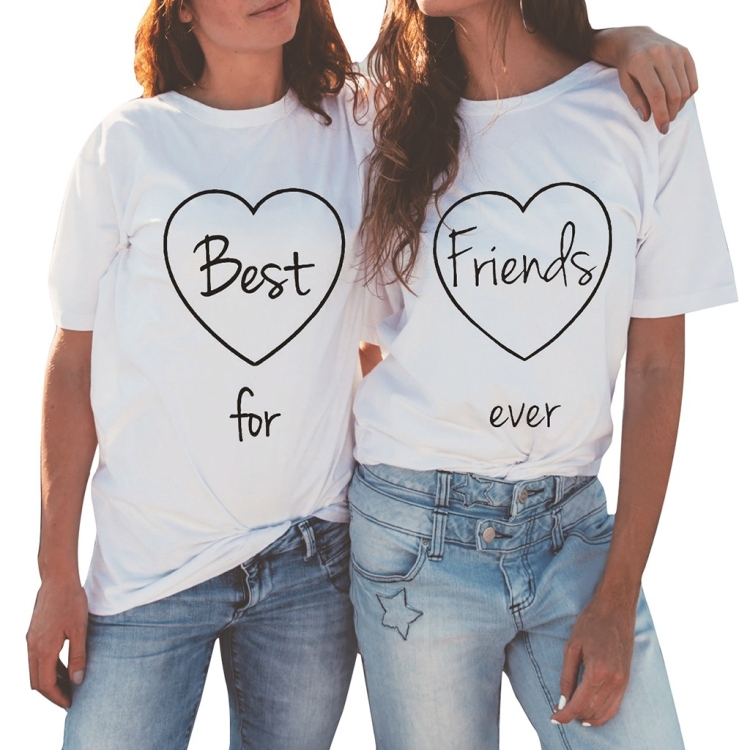Одинаковые футболки для подруг