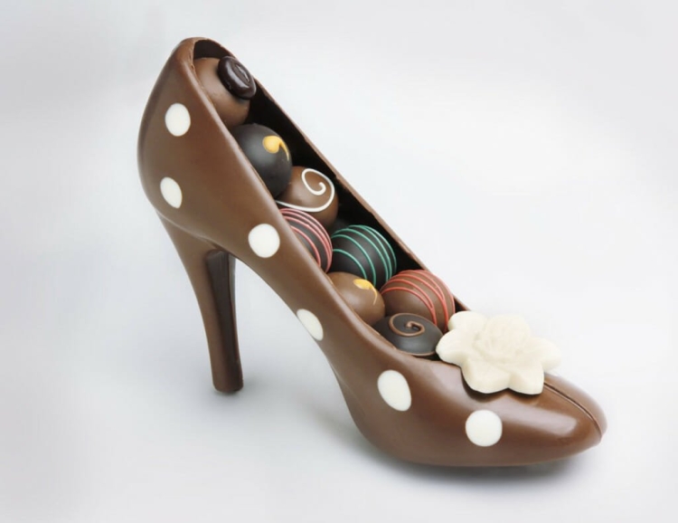 Шоколадный съедобный ботинок