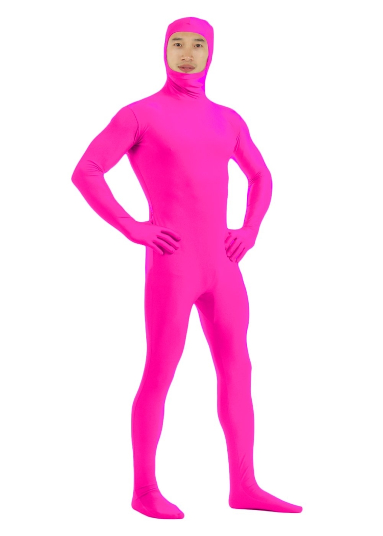 Человек в розовом костюме