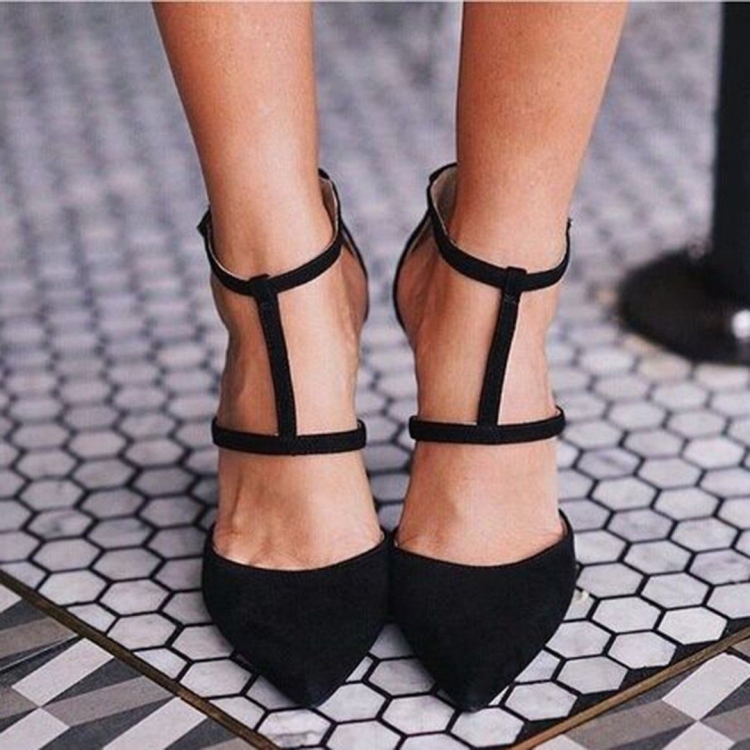 Черные туфли тренд модные