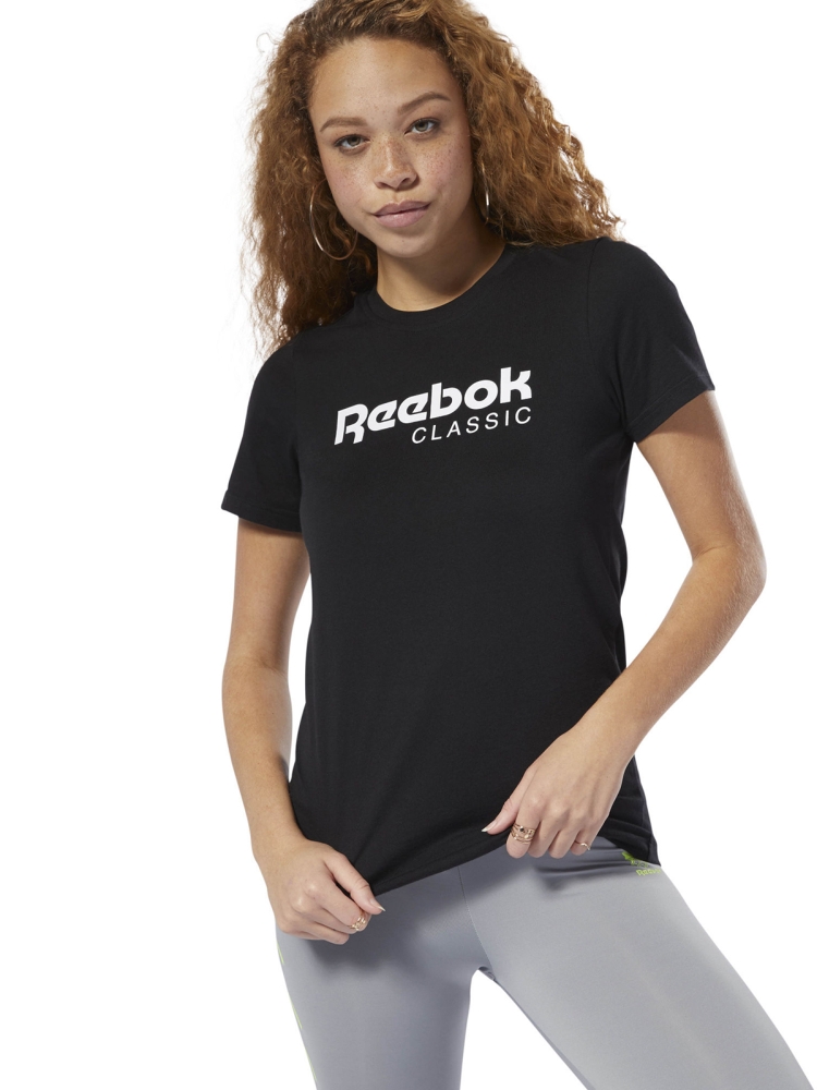 Футболка чёрная Reebook Reebok женская