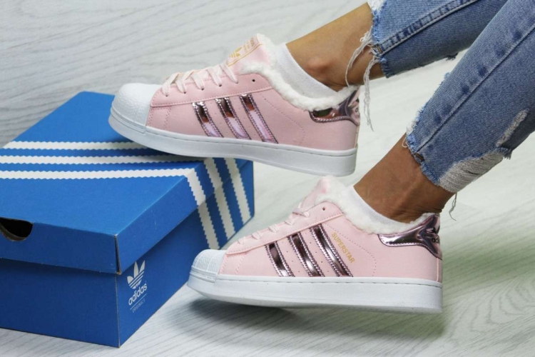 Adidas Superstar женские розовые