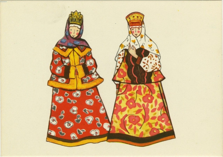 Одежда княгини и боярыни в древней Руси