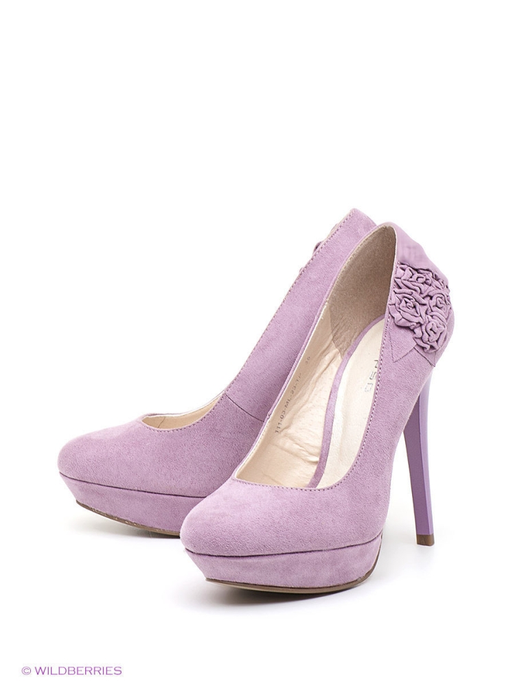 Свадебные туфли фиолетовые