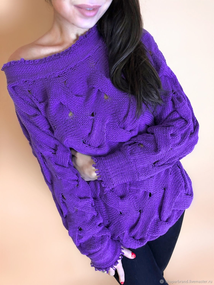 Фиолетовый свитер 2020