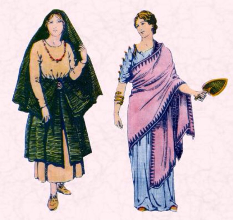 Римский костюм женский