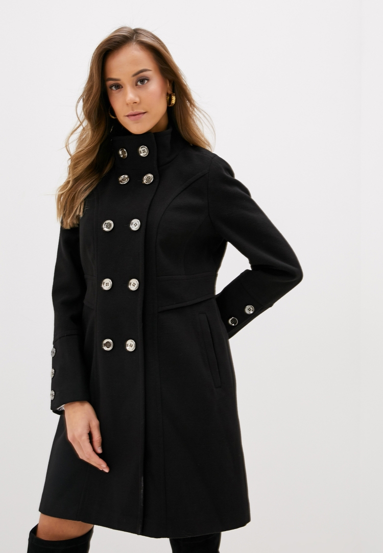 Пальто черное женское классическое