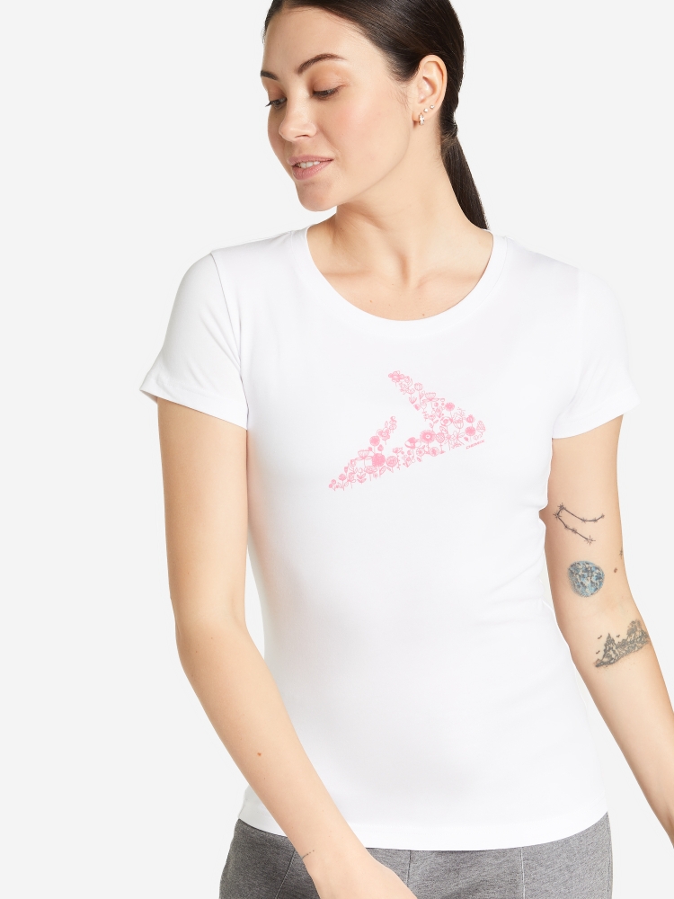 Розовая футболка женская демикс